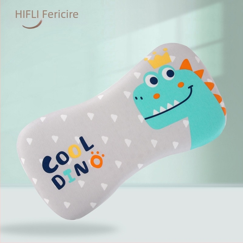 Perna de gât pentru bebeluși, respirabilă, stil desene animate, fibre de poliester, potrivită pentru nou-născuți (0–1 ani)