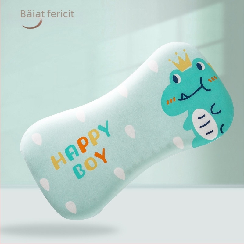 Perna de gât pentru bebeluși, respirabilă, stil desene animate, fibre de poliester, potrivită pentru nou-născuți (0–1 ani)