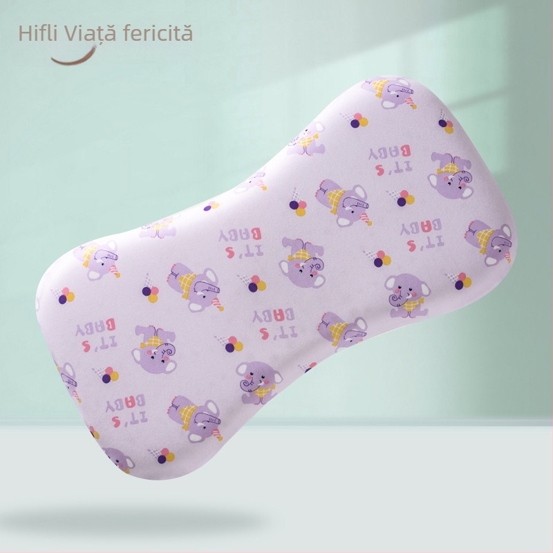 Perna de gât pentru bebeluși, respirabilă, stil desene animate, fibre de poliester, potrivită pentru nou-născuți (0–1 ani)