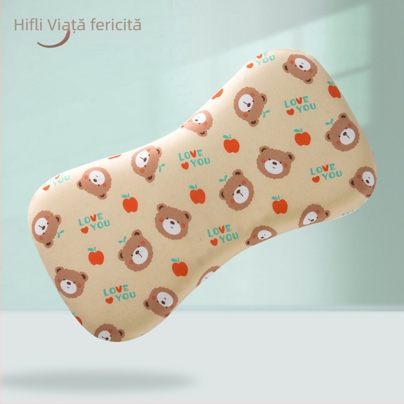 Perna de gât pentru bebeluși, respirabilă, stil desene animate, fibre de poliester, potrivită pentru nou-născuți (0–1 ani)