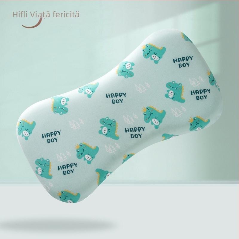 Perna de gât pentru bebeluși, respirabilă, stil desene animate, fibre de poliester, potrivită pentru nou-născuți (0–1 ani)