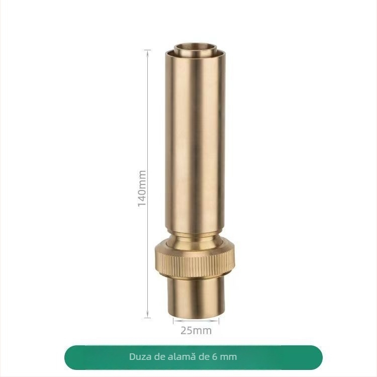 Fântână uscată pentru grădină din alamă și oțel inoxidabil, coloană Jade, pentru peisaj acvatic și iaz, pulverizator cu gaură unică