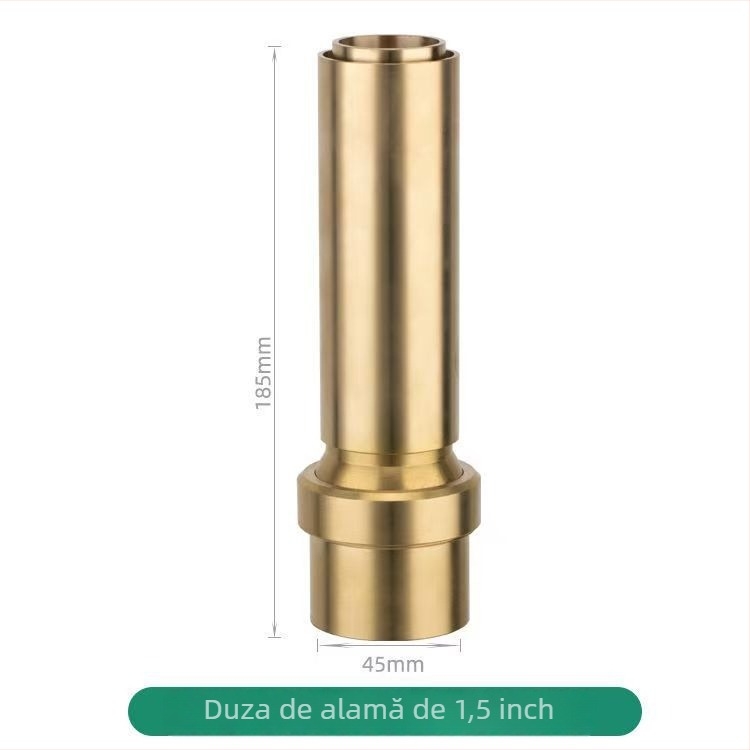 Fântână uscată pentru grădină din alamă și oțel inoxidabil, coloană Jade, pentru peisaj acvatic și iaz, pulverizator cu gaură unică