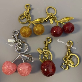 Breloc pentru geantă cu model cireș, rășină, decorativ, stil mixt, primăvara 2025 (Material: Rășină; Model: Fructe; Funcție: Decor; Stil: Stil mixt; An lansare: Primăvara 2025)