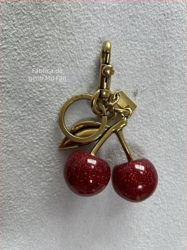 Breloc pentru geantă cu model cireș, rășină, decorativ, stil mixt, primăvara 2025 (Material: Rășină; Model: Fructe; Funcție: Decor; Stil: Stil mixt; An lansare: Primăvara 2025)