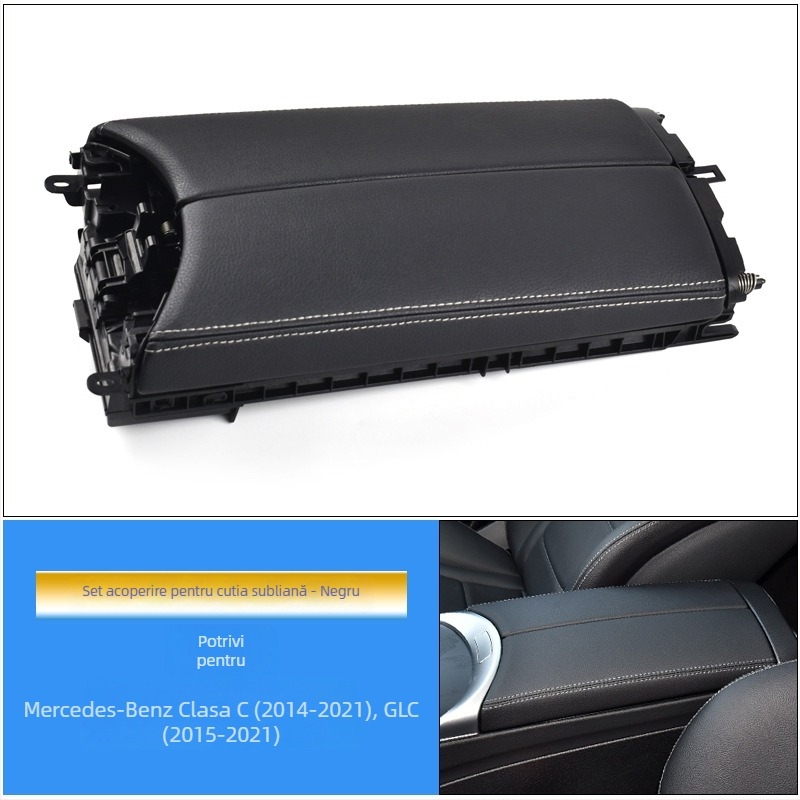 Panou de comutator al consolei centrale și capac de depozitare pentru Mercedes-Benz C-Class GLC (W205, C180, C200)