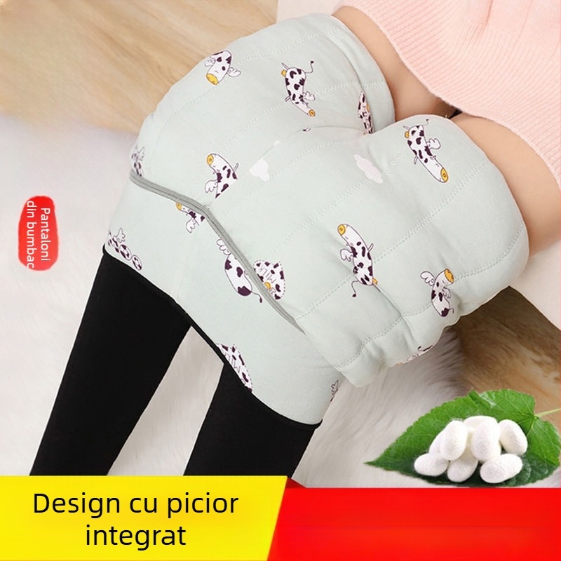 Pantaloni all-in-one pentru femei însărcinate, căptuți cu fleece, groși, călduroși, cu elasticitate înaltă