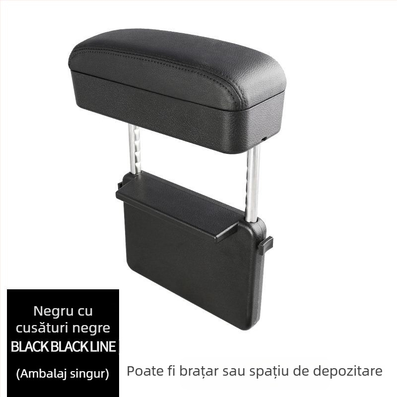 Cutie pentru cotiera auto – depozitare multifuncțională, înălțime reglabilă, potrivire universală