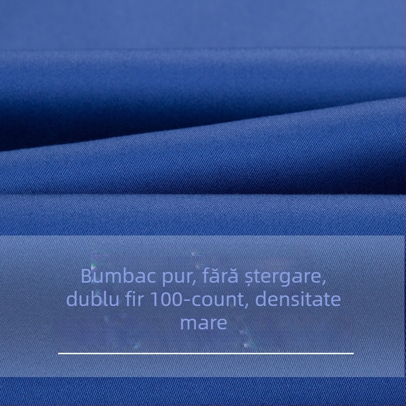 Cămașă pentru bărbați din bumbac mercerizat, mâneci lungi, fără călcare, guler pătrat, 100% bumbac