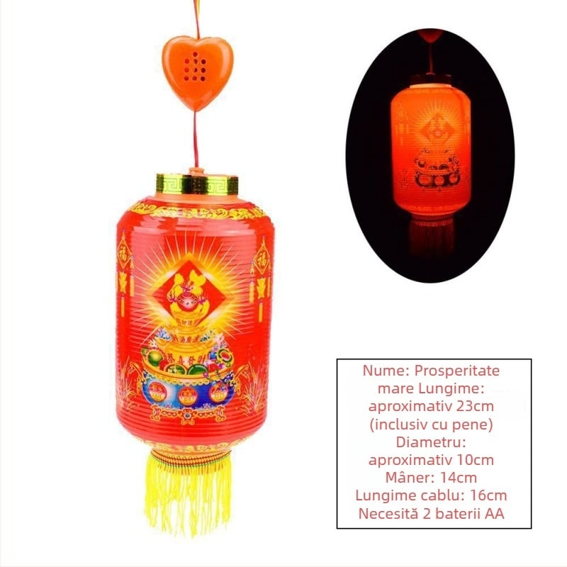 Fanar LED portabil pentru copii, cu interacțiune sunet-lumină – jucărie din plastic, 14+ ani