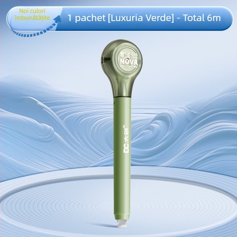 Bandă corectoare în formă de stilou, capacitate mare, funcționare silențioasă, corp din cauciuc