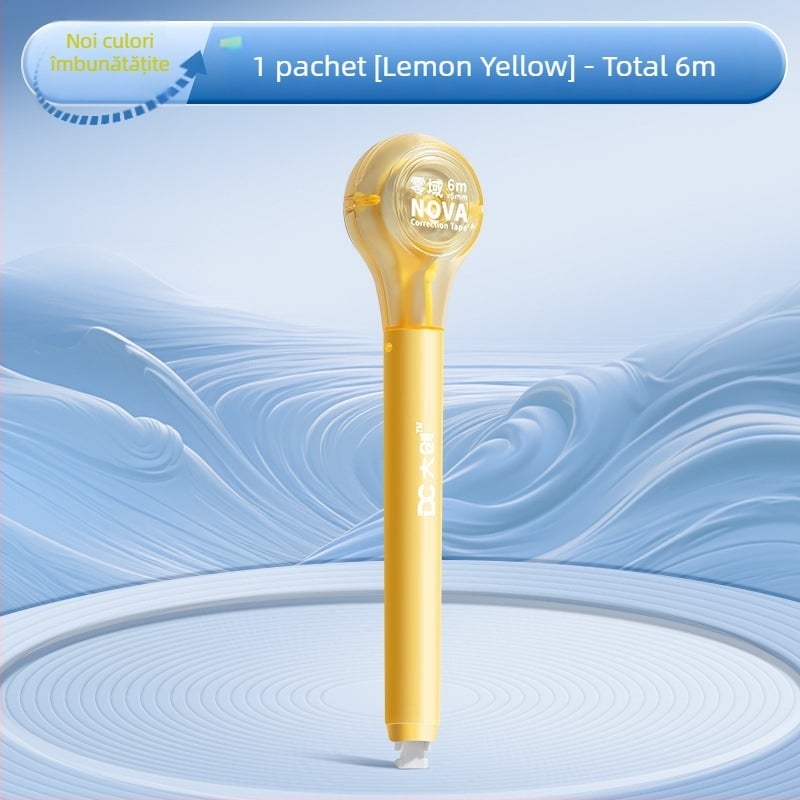 Bandă corectoare în formă de stilou, capacitate mare, funcționare silențioasă, corp din cauciuc