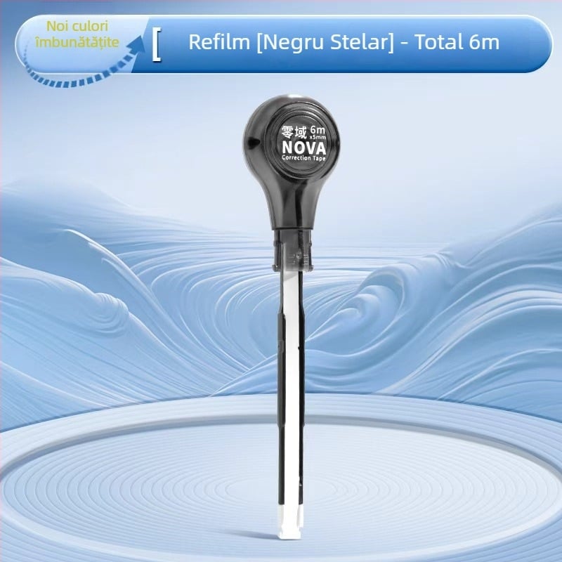 Bandă corectoare în formă de stilou, capacitate mare, funcționare silențioasă, corp din cauciuc