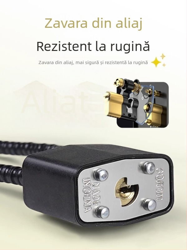 Încuietoare pentru coșul frontal al bicicletei electrice cu încuietoare pentru cască — anti-furt, Kepu, unisex