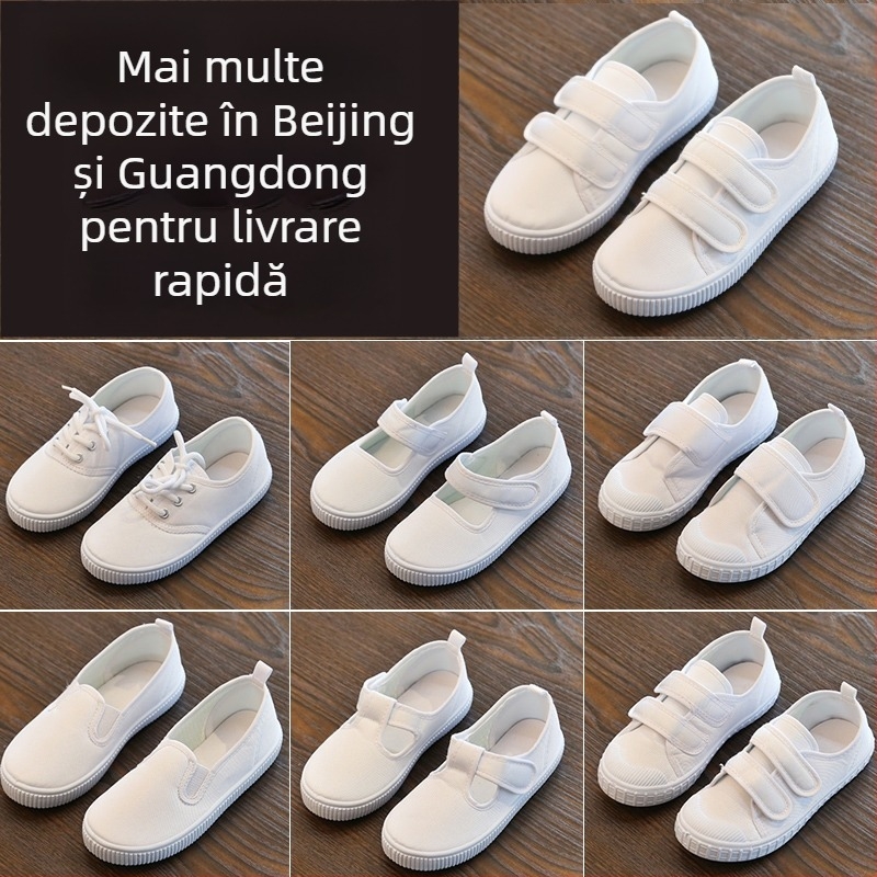 Pantofi sport pentru copii, cu partea superioară din denim, talpă din plastic, pentru 1–3 ani