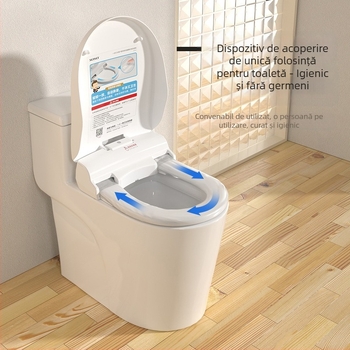 Sos dispenser automat pentru capacul de toaletă, cu bază rotativă, dimensiune mică, dispenser electric pentru hârtie, film de unică folosință pentru înlocuire, telecomandă, încălzire a șezutului, distanță între găuri reglabilă 120–200 mm, model Soi-1201