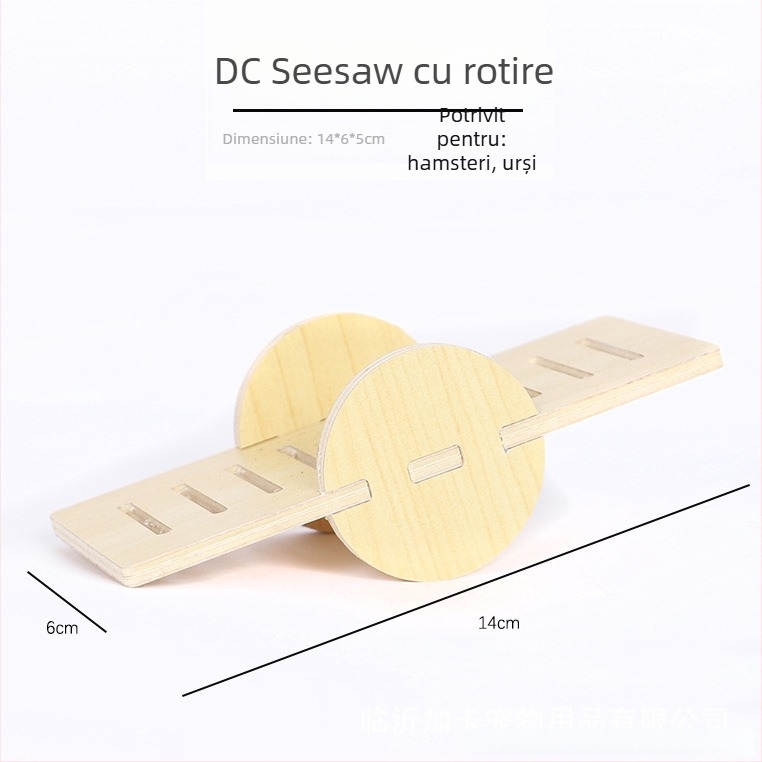 Plus Card Cușcă de hamster din lemn cu platformă și scară de cățărare