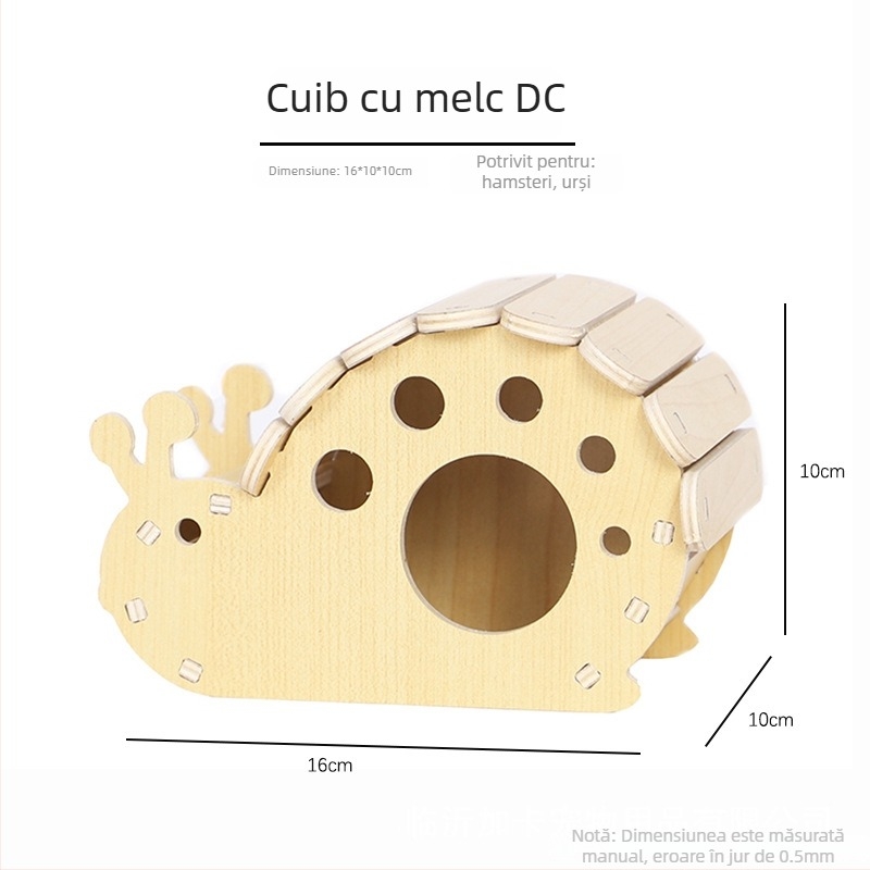 Plus Card Cușcă de hamster din lemn cu platformă și scară de cățărare
