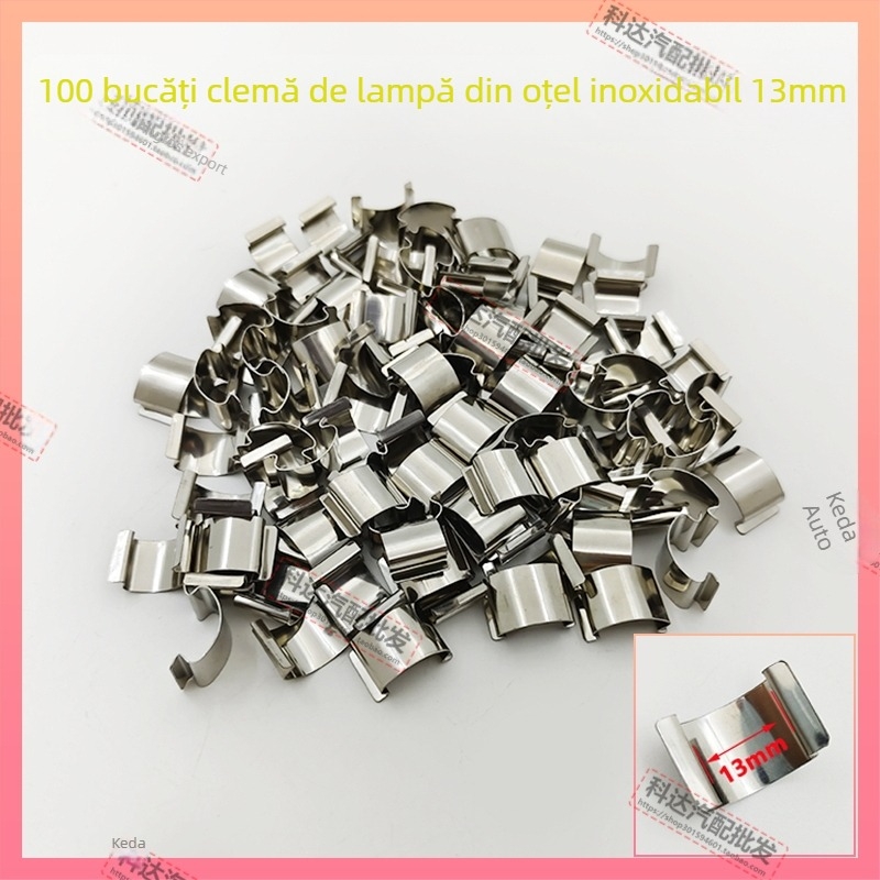 Clip montaj far: Model Stainless Steel Lamp Card; Material Plastic; Nr. piesei HYkruqrwtwsqlr; Compatibil cu alte tipuri de vehicule; Potrivire fabricată original