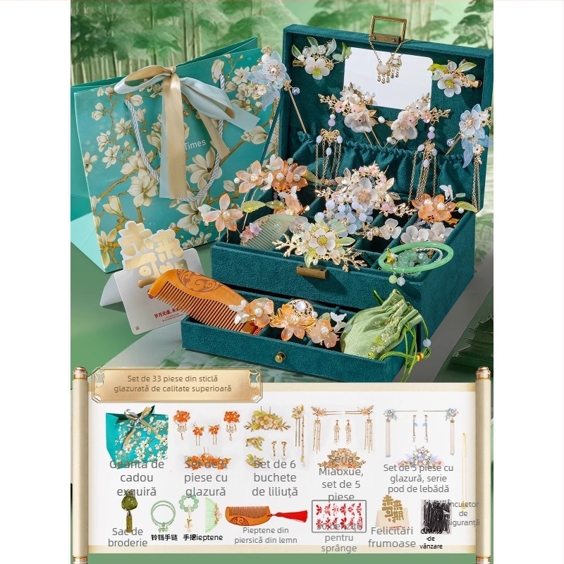 Set accesorii pentru păr pentru copii – agrașe metalice în formă de floare, lucrate manual, stil minimalist modern, ambalare individuală, lansare primăvara 2025