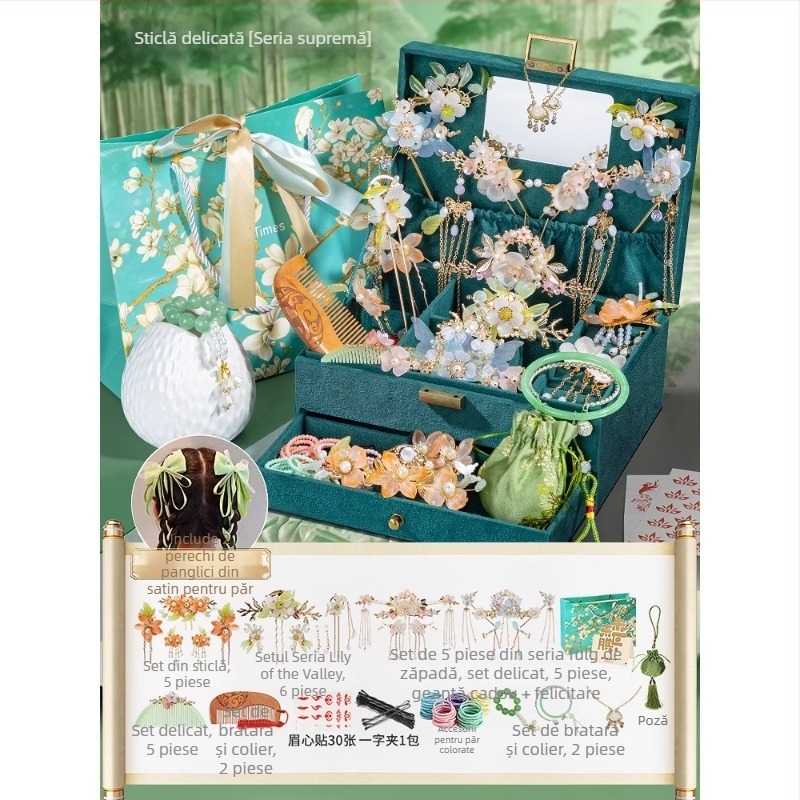 Set accesorii pentru păr pentru copii – agrașe metalice în formă de floare, lucrate manual, stil minimalist modern, ambalare individuală, lansare primăvara 2025