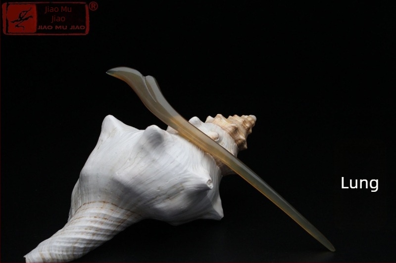 Agrafe pentru păr din corn de yak, sculptate manual, în stil etnic pentru femei, clasice