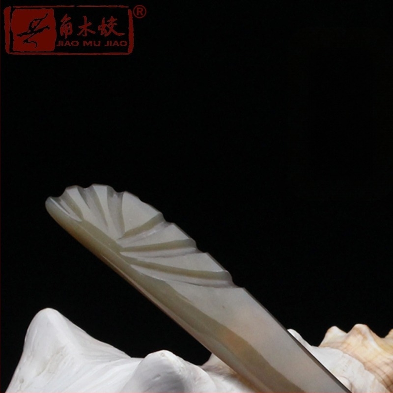 Agrafe pentru păr din corn de yak, sculptate manual, în stil etnic pentru femei, clasice