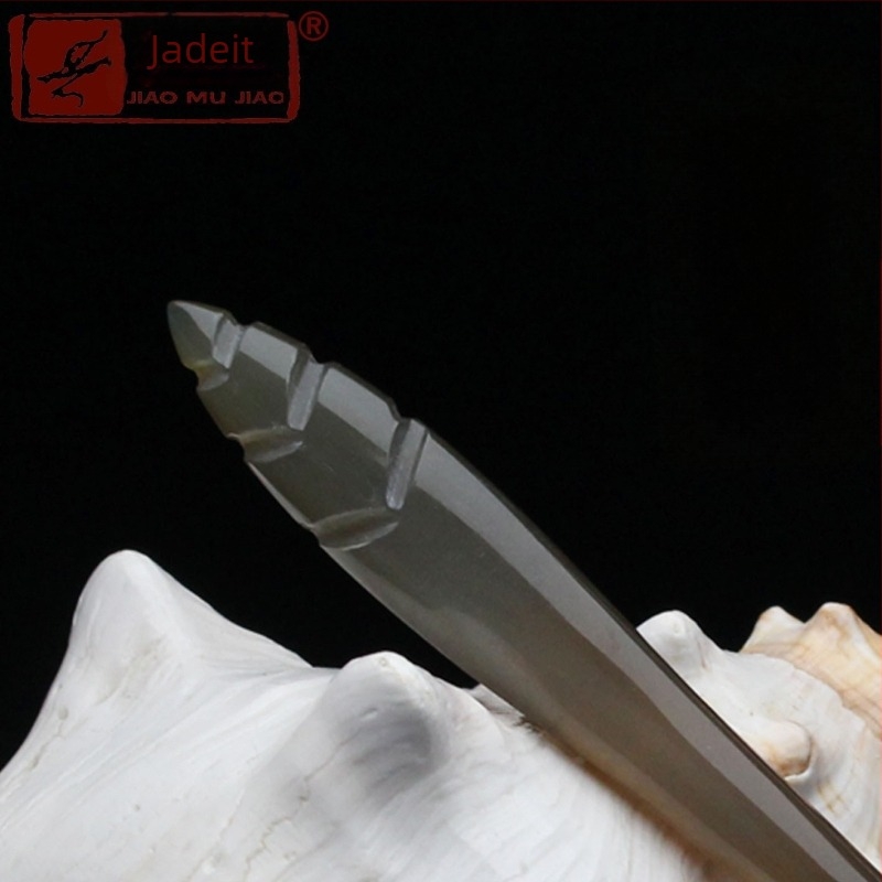 Agrafe pentru păr din corn de yak, sculptate manual, în stil etnic pentru femei, clasice