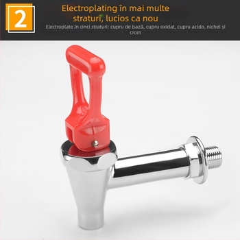 Robinet electric pentru boiler — structură din cupru, miez de supapă din cupru, temperat ure de lucru 0–100 °C, presiune nominală 0,5 MPa, SASO certificat