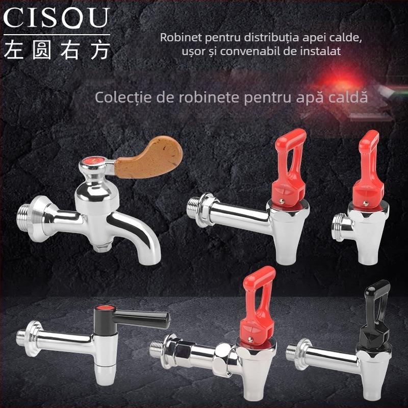 Robinet electric pentru boiler — structură din cupru, miez de supapă din cupru, temperat ure de lucru 0–100 °C, presiune nominală 0,5 MPa, SASO certificat