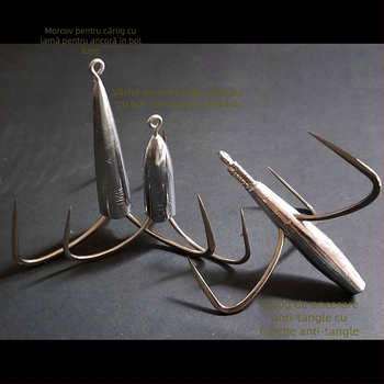 Cârlig de pescuit cu greutate din plumb de tip ancoră — Integrity Hook; origine Wuhu, Anhui; ambalaj 1000 buc.; loc de pescuit: râu; tip cârlig: anchor fish