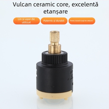 Cartuș de robinet pentru duș - ceramică/plastic, stil modern minimalist, operare prin învârte (ceramică/plastic; stil modern minimalist; operare prin învârte)