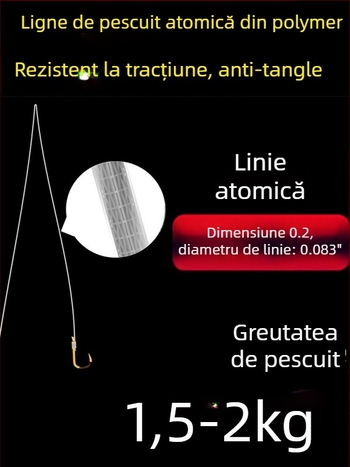 Billion War Lion cârlig de pescuit cu două cârlige, barbed, linie PE cu manșon auriu