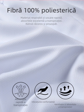 Șorturi sport, croială lejeră, 100% poliester, țesătură din amestec de fibre chimice, vară