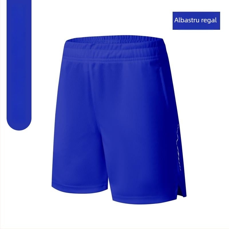 Șorturi sport, croială lejeră, 100% poliester, țesătură din amestec de fibre chimice, vară