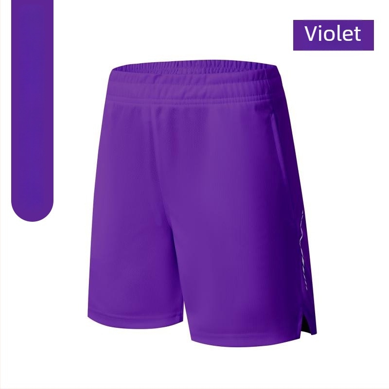 Șorturi sport, croială lejeră, 100% poliester, țesătură din amestec de fibre chimice, vară