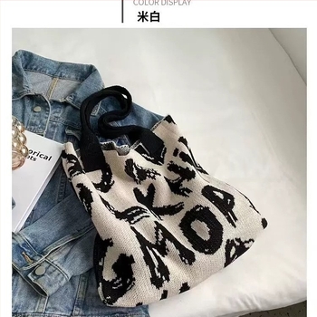 Geantă Tote – Stil casual de plajă, material din bumbac, formă ovală, deschidere deschisă, buzunare interioare pentru telefon și documente, căptușeală poliester