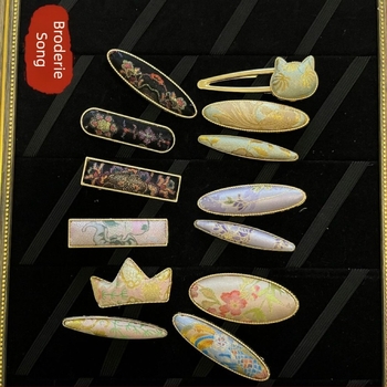 Anban agrafă de păr lucrată manual din aliaj ecologic de zinc, stil chinezesc cu atmosferă literară retro, accesoriu pentru păr pentru femei