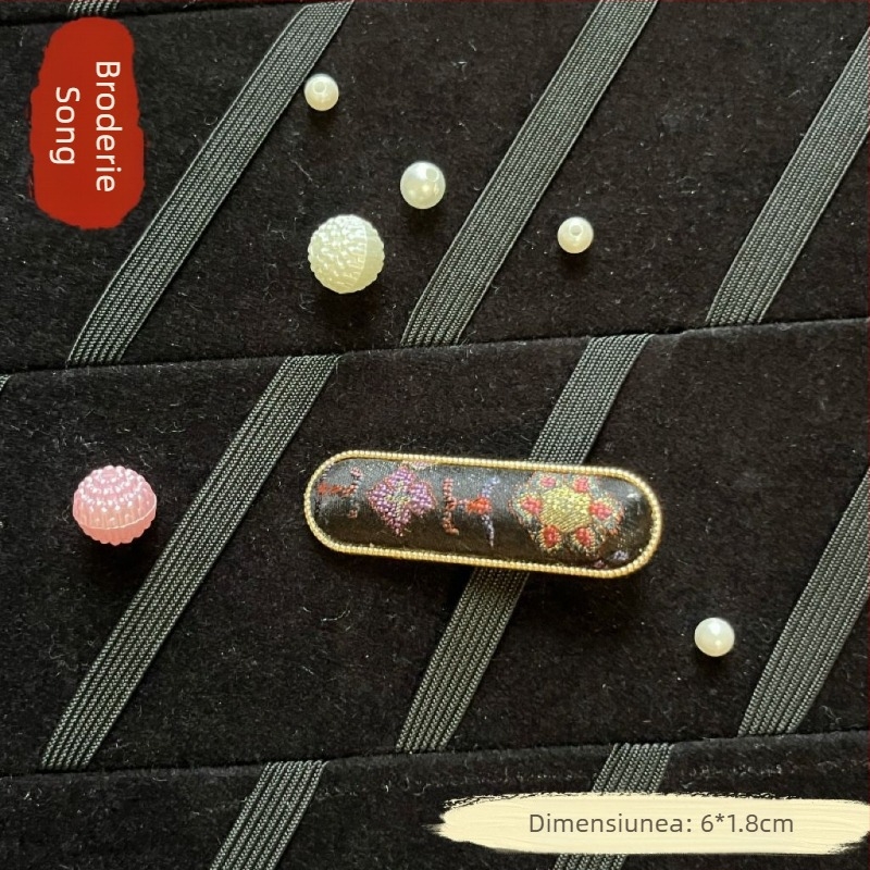 Anban agrafă de păr lucrată manual din aliaj ecologic de zinc, stil chinezesc cu atmosferă literară retro, accesoriu pentru păr pentru femei