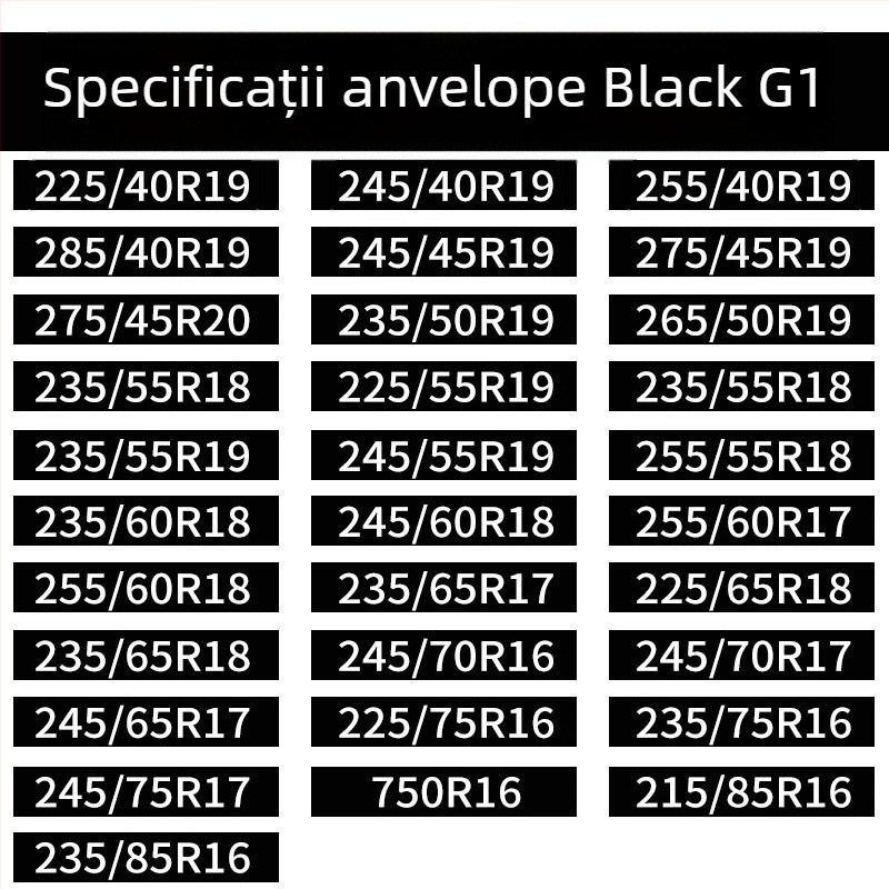 Baotuzhe Covorase universale pentru podea auto — acoperire completă, lanț antiderapant, model Full Coverage Cowhide Anti-Slip Chain, compatibile cu toate tipurile de vehicule, lățimea pneurilor 155-285, Material: Altul