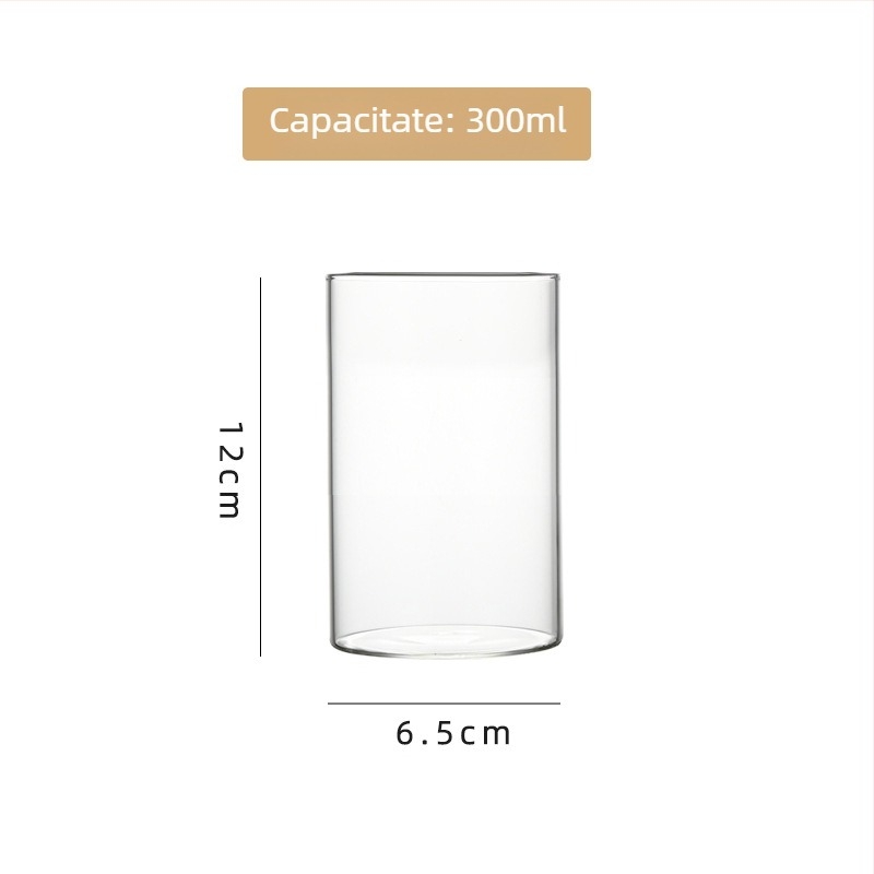 Vas din sticlă borosilicat de înaltă calitate pentru hidroponie, aranjamente florale și acvariu transparent, ambalaj carton