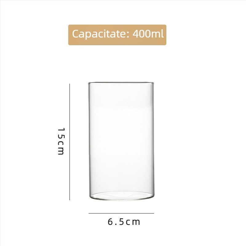 Vas din sticlă borosilicat de înaltă calitate pentru hidroponie, aranjamente florale și acvariu transparent, ambalaj carton