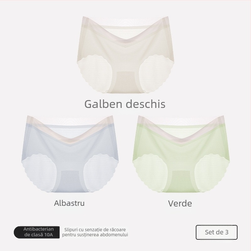 Chiloți de maternitate din bumbac, talie înaltă pentru susținerea burții, căptușeală din bumbac, tricot 40s, respirabili