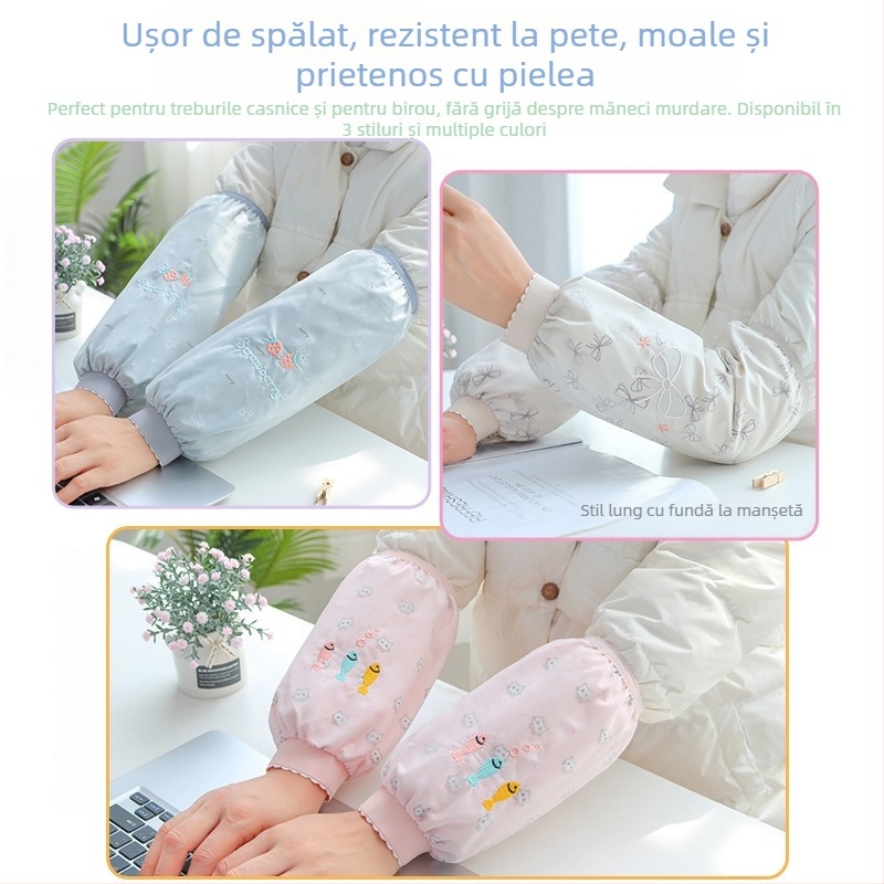 Șorț cu mâneci, versiune coreeană, impermeabil, rezistent la pete, durabil pentru muncă