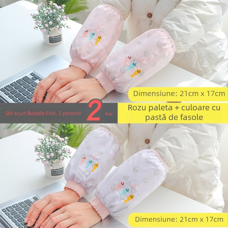 Șorț cu mâneci, versiune coreeană, impermeabil, rezistent la pete, durabil pentru muncă