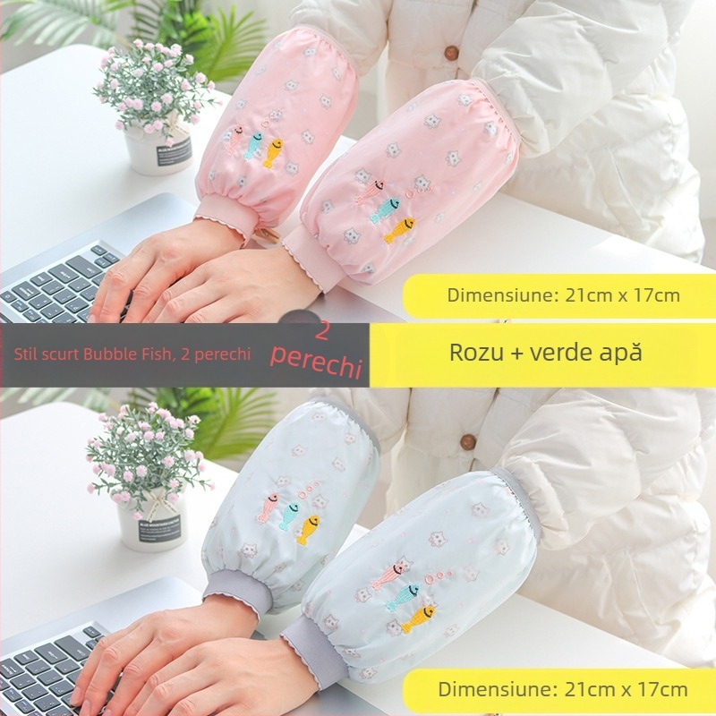 Șorț cu mâneci, versiune coreeană, impermeabil, rezistent la pete, durabil pentru muncă