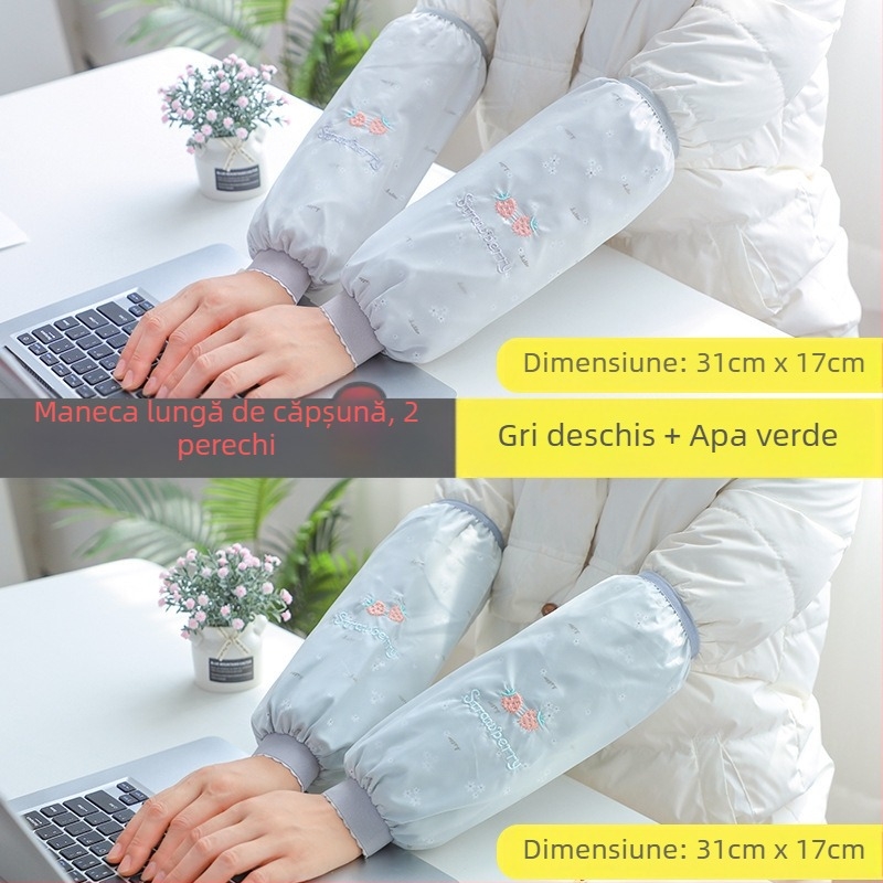 Șorț cu mâneci, versiune coreeană, impermeabil, rezistent la pete, durabil pentru muncă