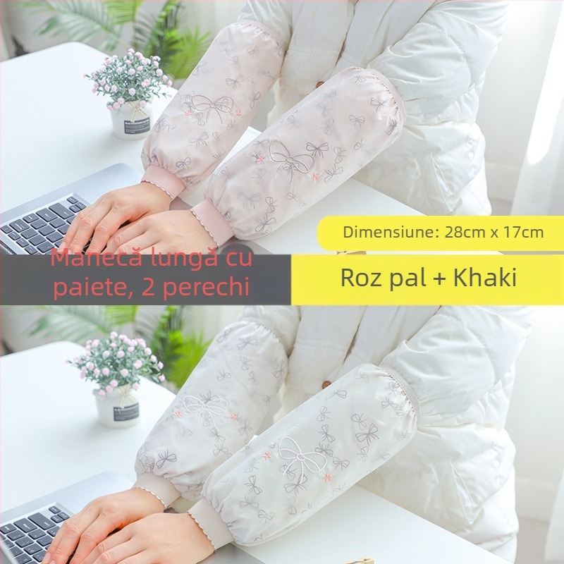 Șorț cu mâneci, versiune coreeană, impermeabil, rezistent la pete, durabil pentru muncă