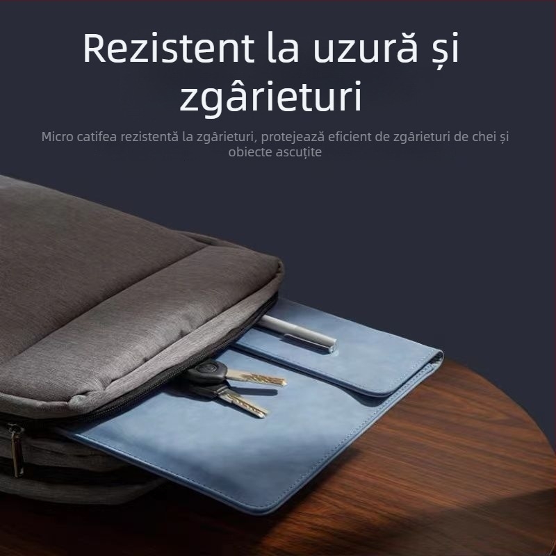 Husă pentru laptop pentru Huawei MateBook 14s și notebook-uri Apple, PU material, căptușeală din piele sintetică, stil urban minimalist