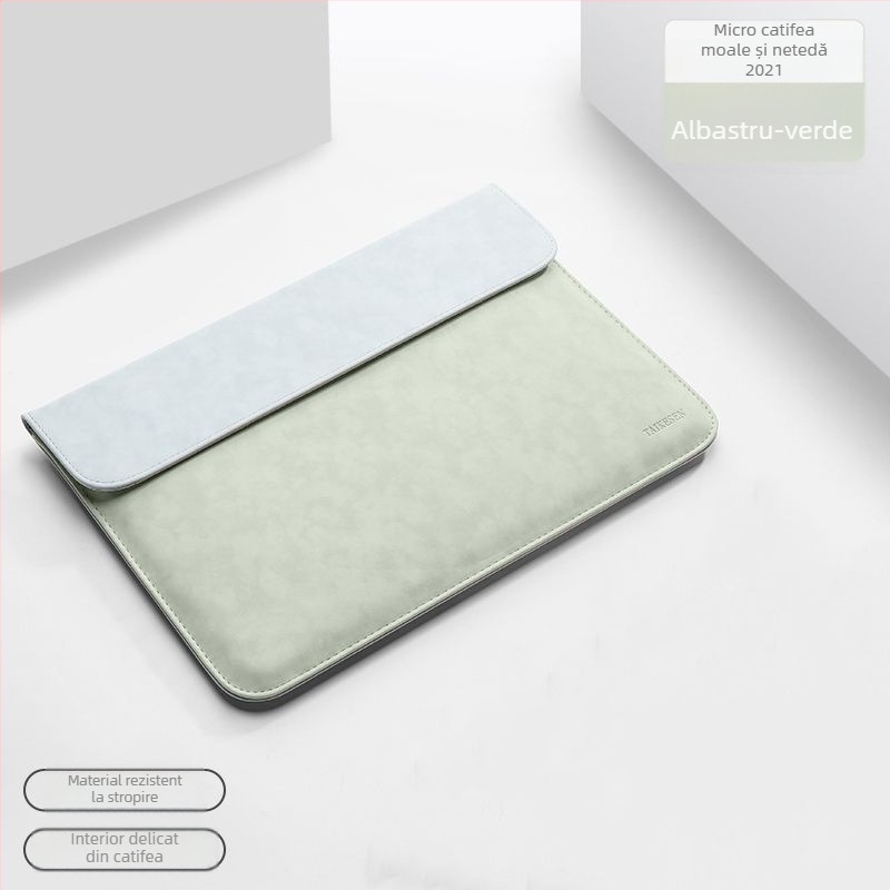 Husă pentru laptop pentru Huawei MateBook 14s și notebook-uri Apple, PU material, căptușeală din piele sintetică, stil urban minimalist